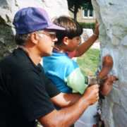 Frome, England 1992 - Carving the Tree of Life
