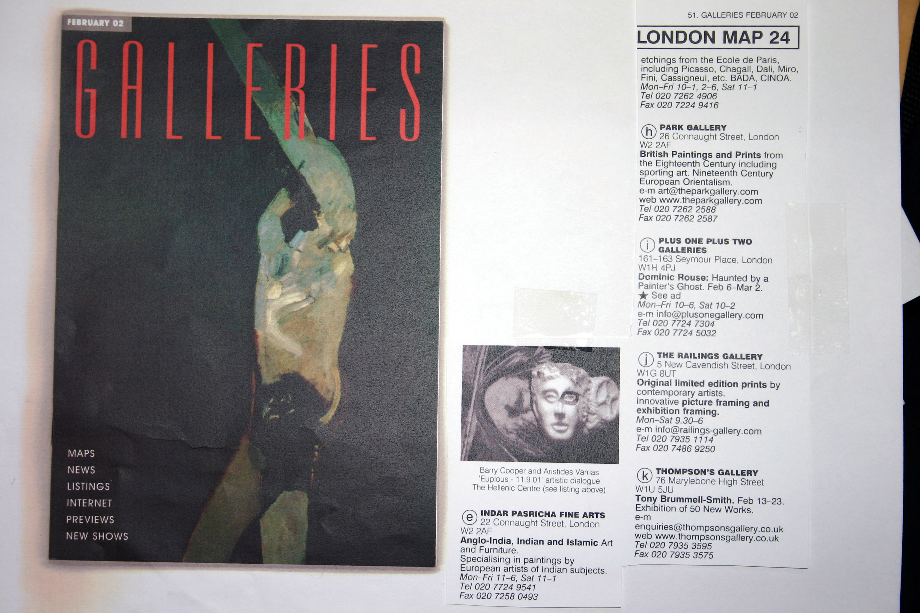 London 2002, Exhibition 'Genesis' in The Hellenic Center