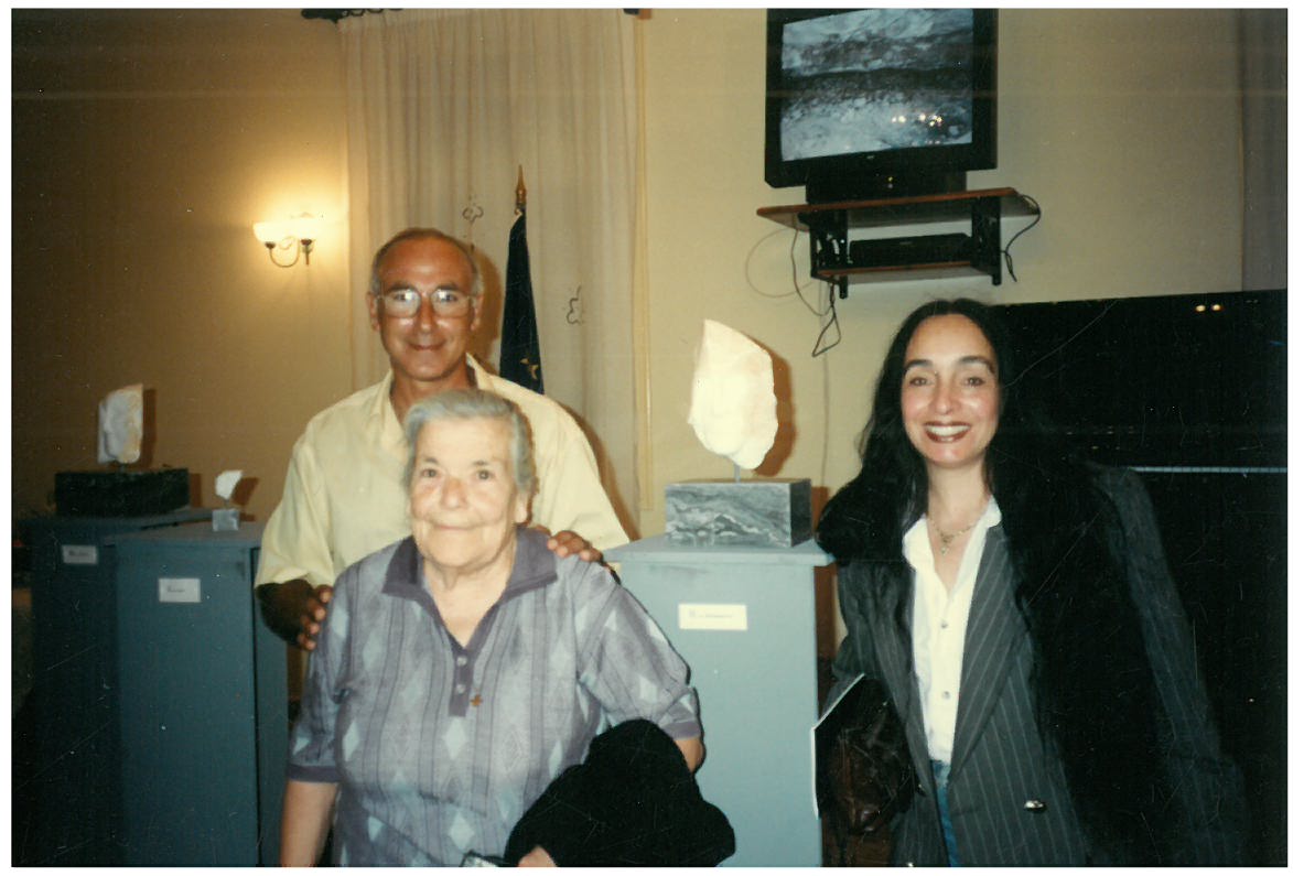 1997, Lefkes Paros, exhibition "Alphabet of Stone"